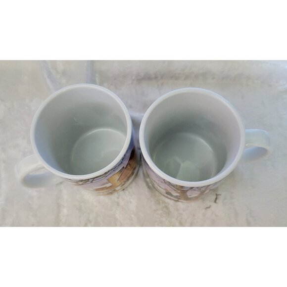 Aunt Loretta's H. Hargrove Dairy Farm Coffee Cup Mugs Set Of 2 H1C Porcelain EUC - Picture 3 of 10